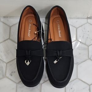 Alexis Bendel Matte Black Women's Loafers Size 6.5 M.new